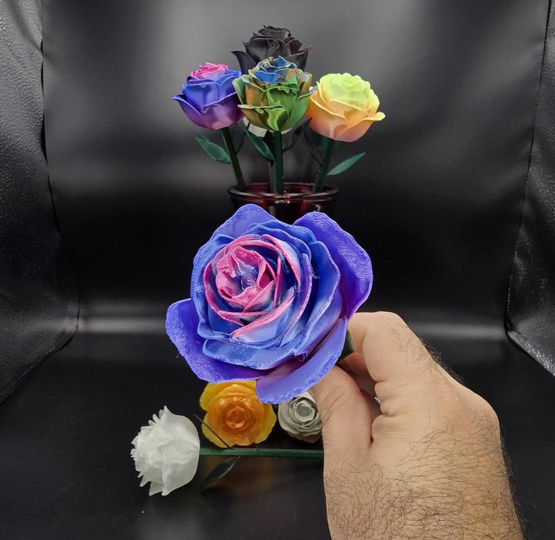 Sweet Romantic Roses ~ 3D Printed Display