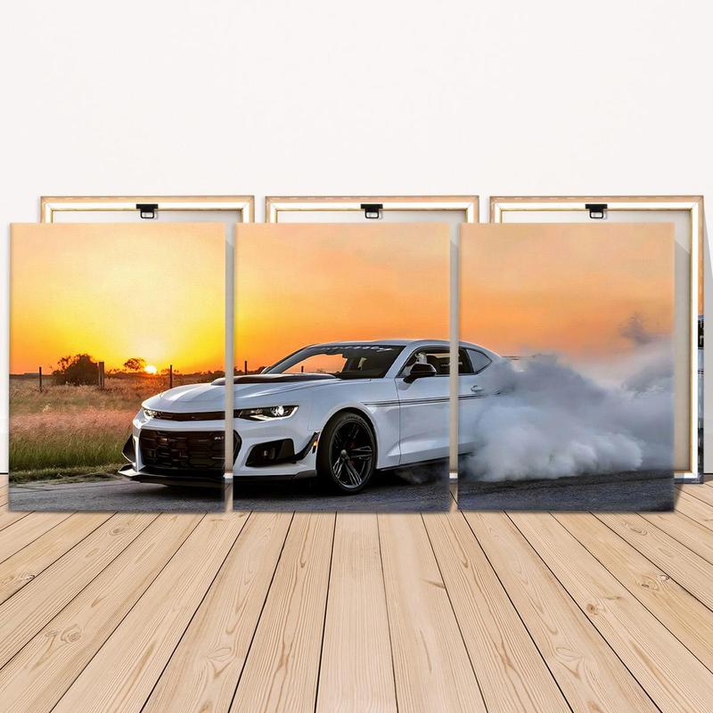 Car Pattern Canvas Painting with Frame, 3 Counts Modern Car Posters Wall Art Painting, Wall Art Poster Decor for Home Living Room Bedroom Office, Car Posters Canvas Art Room Home Decor, Christmas 2024 Ornaments, Christmas Gift Ideas, Stocking Stuffers