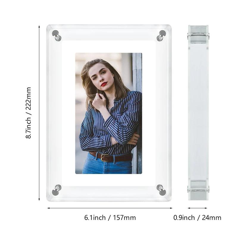 Wholesale OEM 7 Inch 4GB IPS Screen video acrylic digital photo picture frame signage racks Decor christmas gift