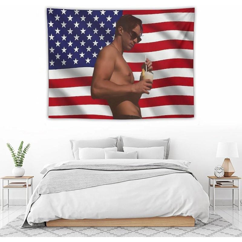 Fun Drew Star Starkey Flag Tapestry Poster Suitable for College Dormitory Cave Bedroom Living Room Bedroom Background Rafe Star Cameron Flag Tapestry