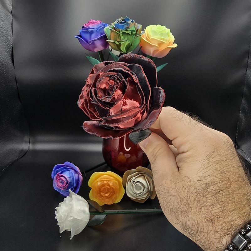 Sweet Romantic Roses ~ 3D Printed Display