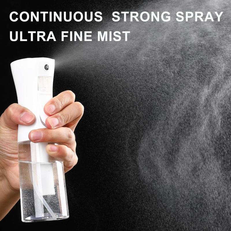 Hair Spray Bottle Continuous Water Mister Spray Bottle Empty Ultra Fine for Hair Styling, Pets, Plants, Cleaning, Misting & Skin Care, Salons, for Taming Hair in Morning, Curly Hair, Essential Oil Scents & More