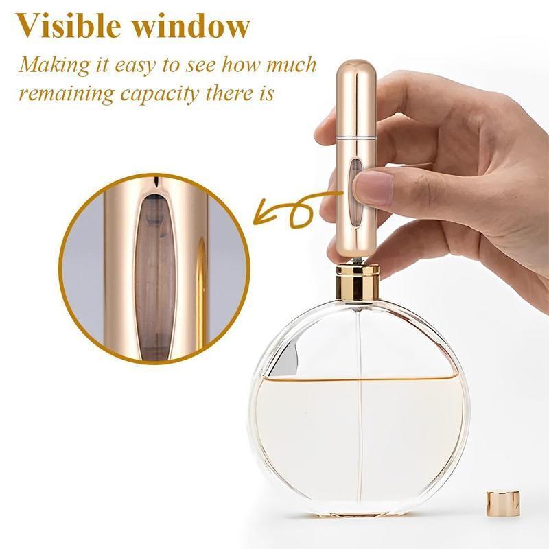 5ML Refillable Perfume Bottle, 4 Counts Mini Portable Perfume Atomizer, Travel Perfume Bottle, Travel Bottle, Travel Essentials