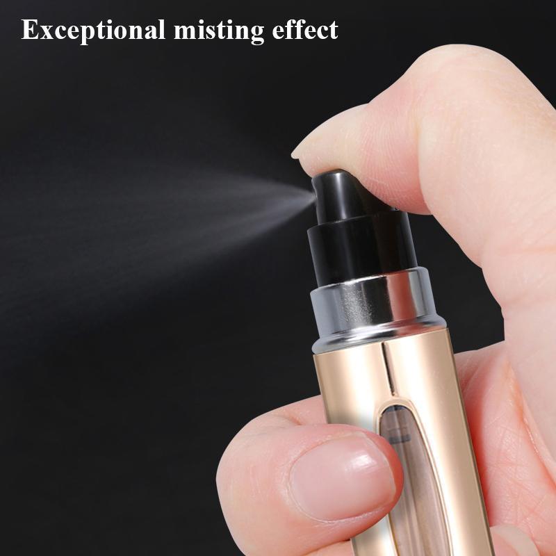 5ML Refillable Perfume Bottle, 4 Counts Mini Portable Perfume Atomizer, Travel Perfume Bottle, Travel Bottle, Travel Essentials