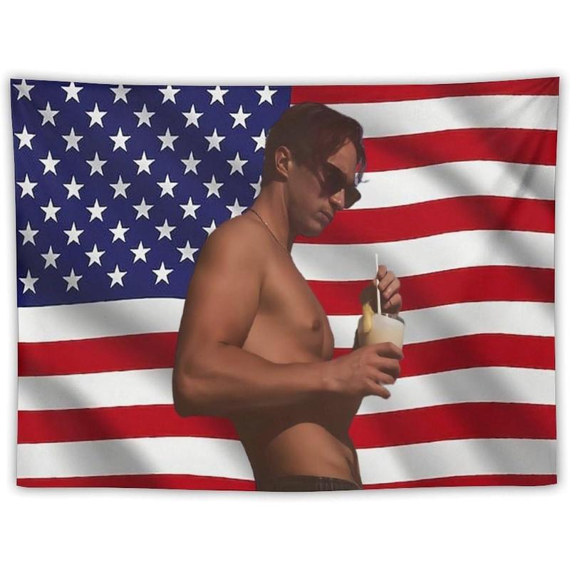 Fun Drew Star Starkey Flag Tapestry Poster Suitable for College Dormitory Cave Bedroom Living Room Bedroom Background Rafe Star Cameron Flag Tapestry