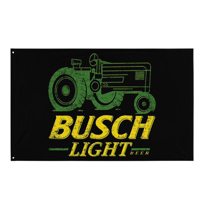 NIB Busch Beer Farmers Tractor Banner Flag 3x5' FT For Beer Famer Lovers