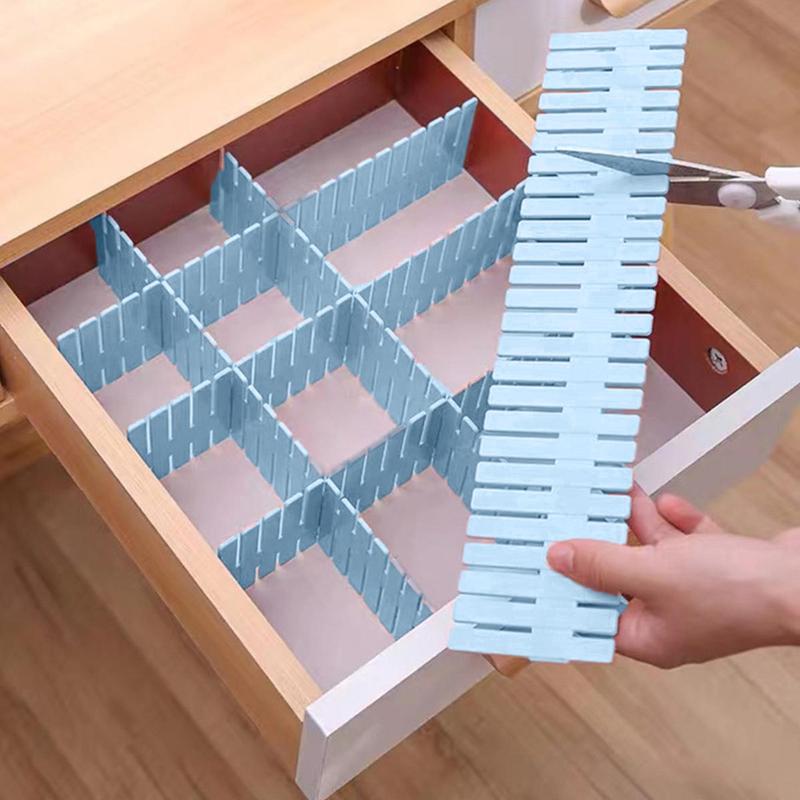 Adjustable Drawer Separator for Dresser for Bedroom, 4pcs Free Combination Drawer Organizer Divider, Storage Organizer for Home