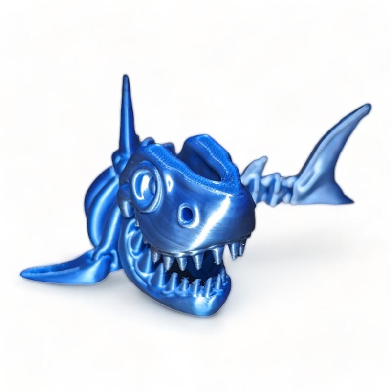 Flexi 3D Printed Shark! - Moves and articulates - Mouth opens! - Hours of fun! - Figurine Decor