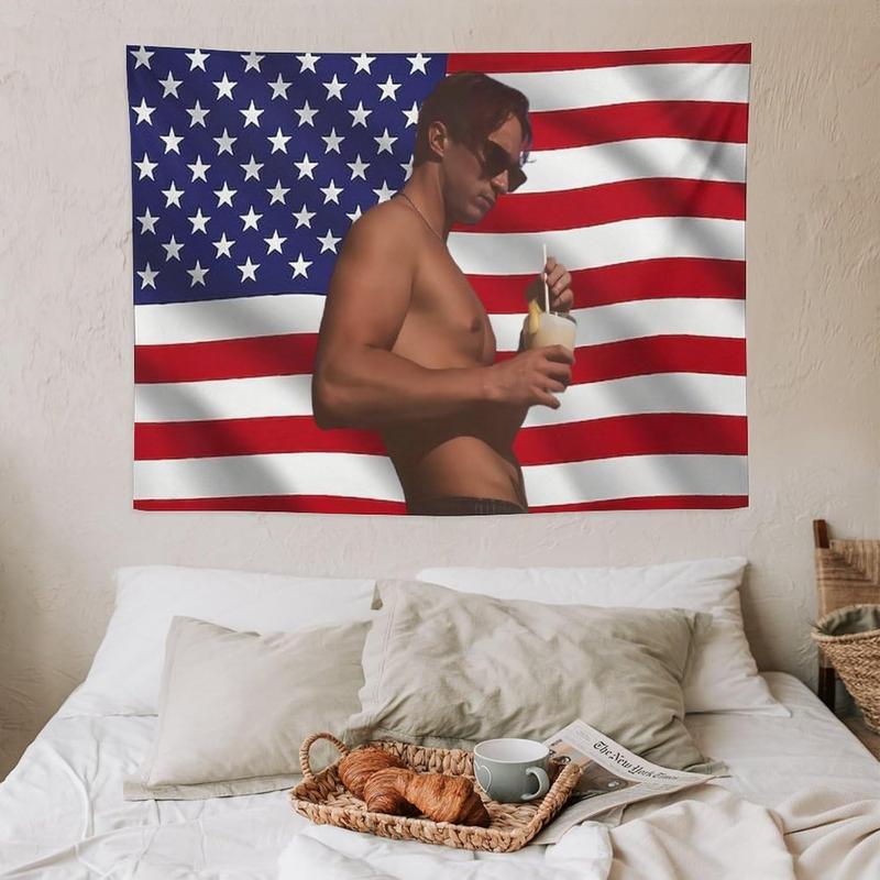 Fun Drew Star Starkey Flag Tapestry Poster Suitable for College Dormitory Cave Bedroom Living Room Bedroom Background Rafe Star Cameron Flag Tapestry