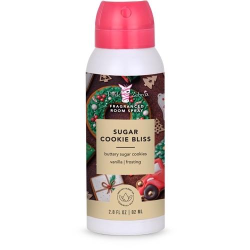 Sugar Cookie Bliss Christmas Gift Bag - Pink Zebra Sprinkles Scented Wax Melts- 3.75oz of Sprinkles and Diffuser Oil and 2.8oz Room Spray - Non-Toxic Home Fragrance - Air Freshener For Wax Warmers