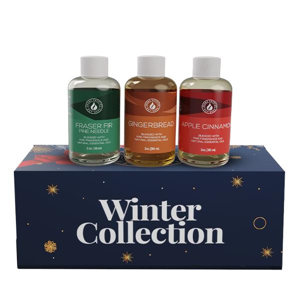 Winter Holiday Gift Pack - Aroma Diffuser Oil Set for Home Fragrance