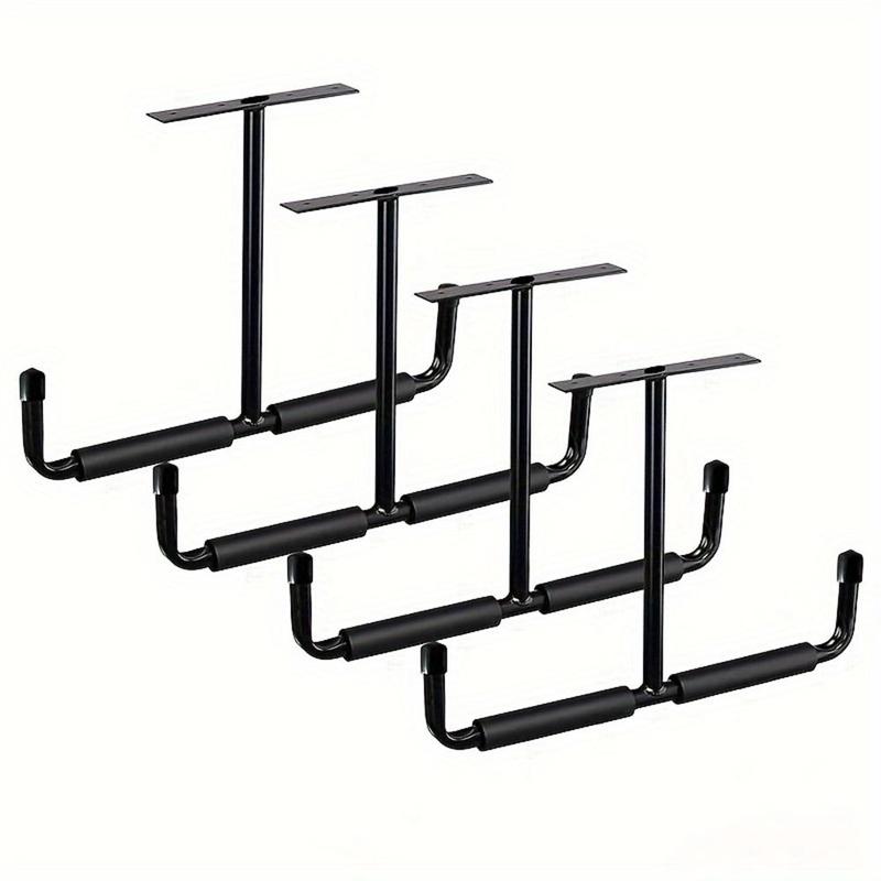 T-shaped Garage Storage Hook Rack, 1 2 Counts Ceiling Installation Hook, Suitable for Hanging Hoses, Wood, and Other Bulky Items