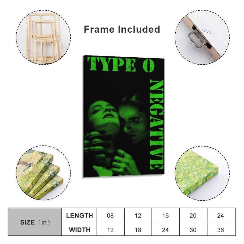 Type O Negative Poster Boys And Girls Room Aesthetic Print Poster And Canvas Print Room Wall Art Poster Bedroom Living Room Dormitory Decor