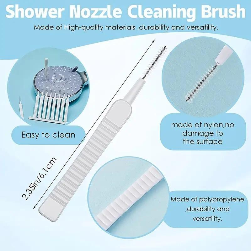 Shower Head Cleaning Brush, 20pcs set Shower Nozzle Clog Removal Pick, Multifunctional Shower Head Cleaning Tool, Home Essentials, Bathroom Gadgets