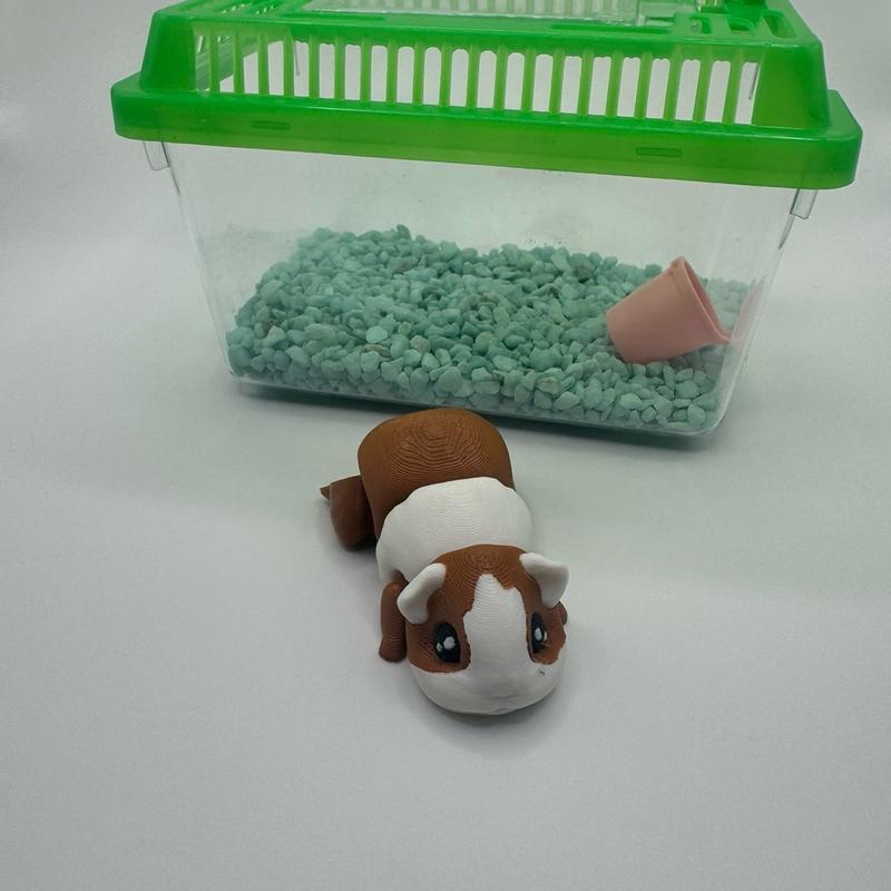 3D Printed Pocket Pets with Cages, 3D Articulating Animals