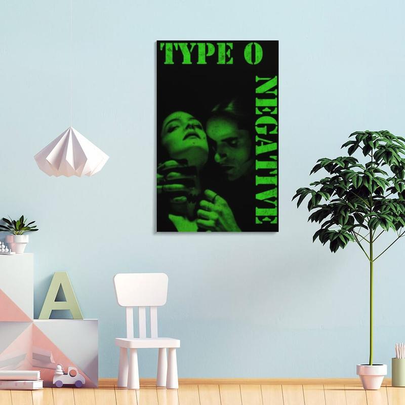 Type O Negative Poster Boys And Girls Room Aesthetic Print Poster And Canvas Print Room Wall Art Poster Bedroom Living Room Dormitory Decor