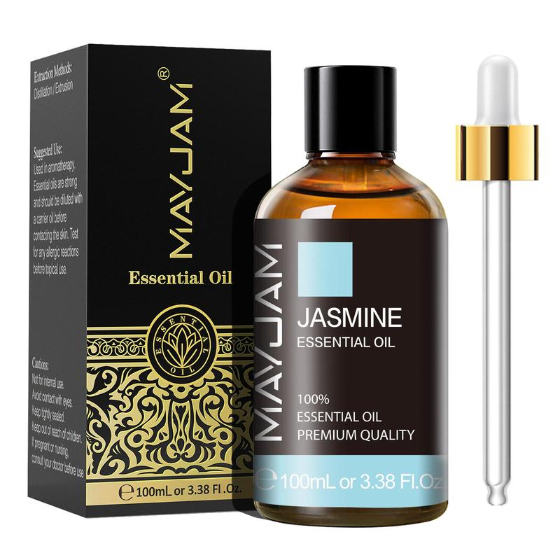 100ml Jasmine Essential Oil, Aromatherapy Oil for Diffusers Humidifiers, Multi-purpose Scented Essential Oil, Home Fragrance for Home Living Room Bedroom, Gift for Men & Women