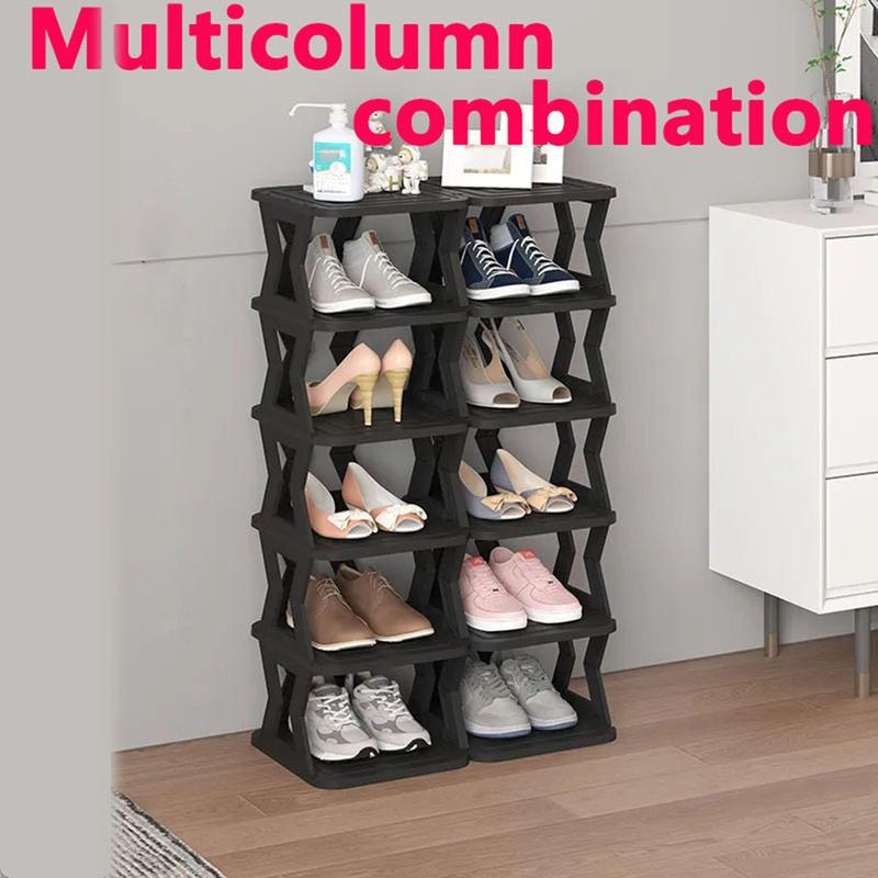 Multi-layer Vertical Removable Shoe Rack, 1 Count Modern Shoe Shelf, Shoe Rack Cabinet Organizer, Easy Installation Shoe Storage Rack for Home Dormitory Company,  Shoe Rack Organizer