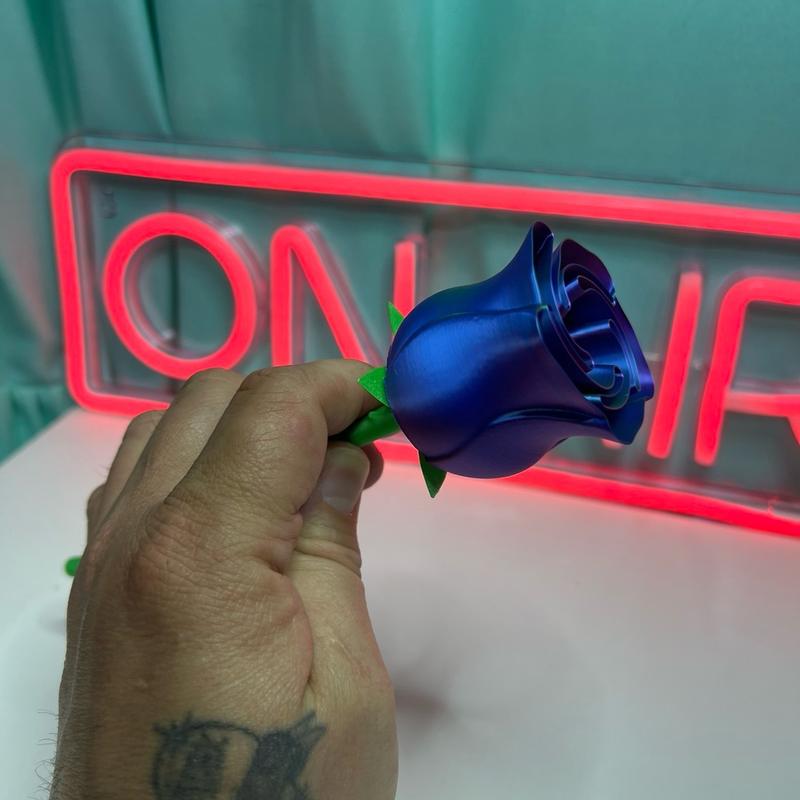 3D printed forever rose decorative flowers decor