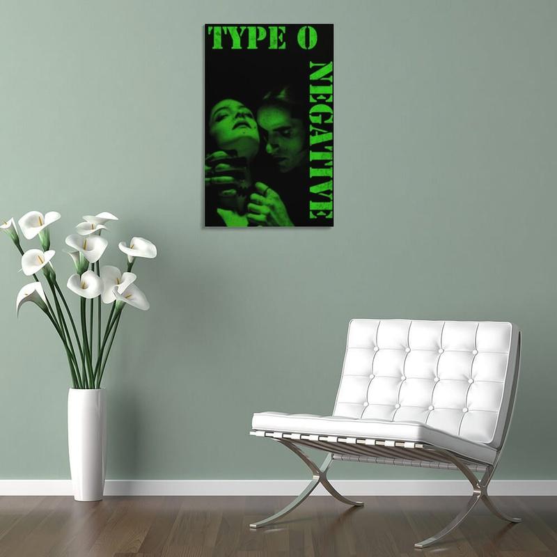 Type O Negative Poster Boys And Girls Room Aesthetic Print Poster And Canvas Print Room Wall Art Poster Bedroom Living Room Dormitory Decor