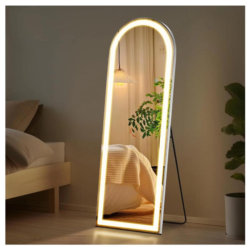 Arched Mirror Full Length with LED Lights, 20