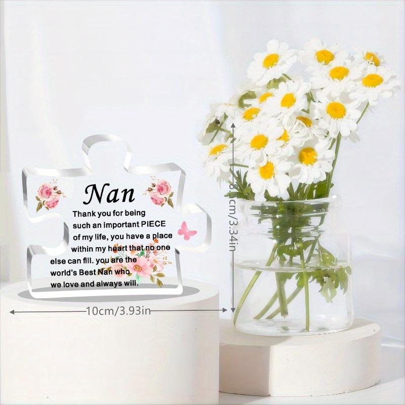 Nan Gifts for Bithday Christmas Mothers Day Best Nan Gifts from Grandchildren Acrylic Piece