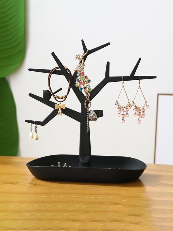 Simple Wind Black Branch Shape Design Jewelry Display Stand,  Simple Style Jewelry Organizer for Women & Men, Jewelry Display Stand for Home & Office, Jewelry Not Included