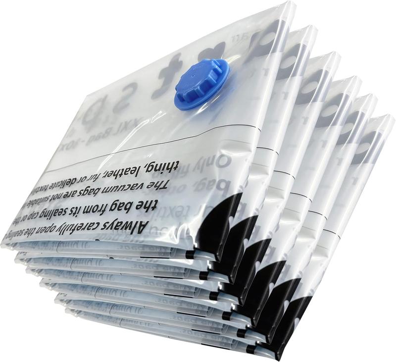 Vacuum  Storage Bags 6 Pack - XXL (39.37 x 31.49 in)* - Vacuum seal bags for Clothes, Clothing, Comforters, Blankets, Pillows, Towels and much more