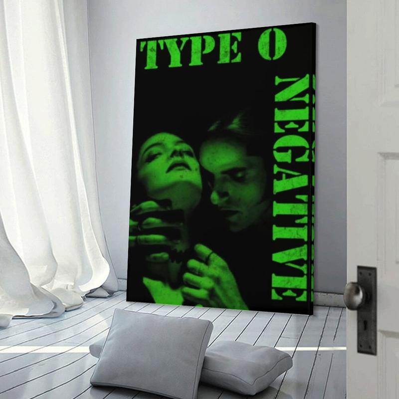 Type O Negative Poster Boys And Girls Room Aesthetic Print Poster And Canvas Print Room Wall Art Poster Bedroom Living Room Dormitory Decor