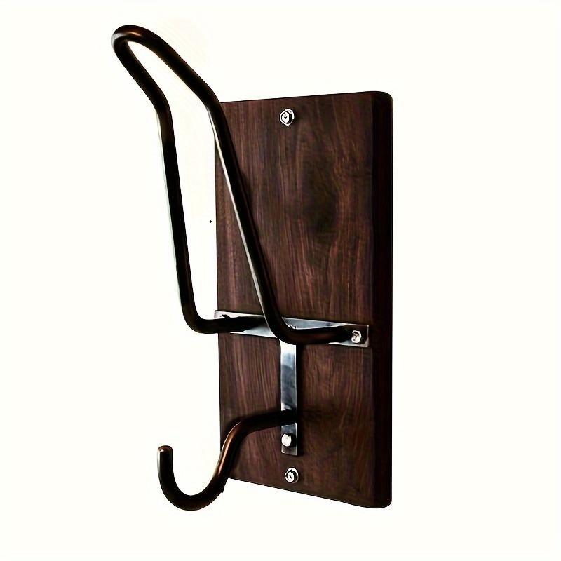 Wooden Motorcycle Helmet Hook, Wall Mounted Motorcycle Helmet Holder, Durable Helmet Storage Rack, Home Organizer for Living Room Bedroom