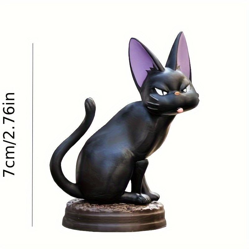 6Count Creative Cute Black Kitten Decorative Ornaments, Cartoon Cat Desktop Decoration Statue For Bedroom, Office, Study, Miniature Landscape Decoration, Doll House Decoration Accessories