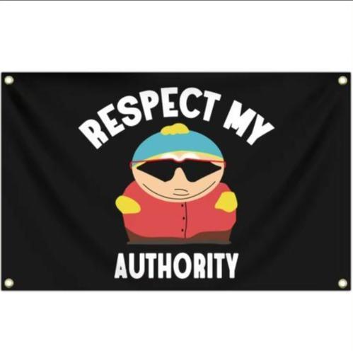 Respect My Authority flag 3x5ft funny flags Tapestry for college dorm room Man cave for decor outdoor