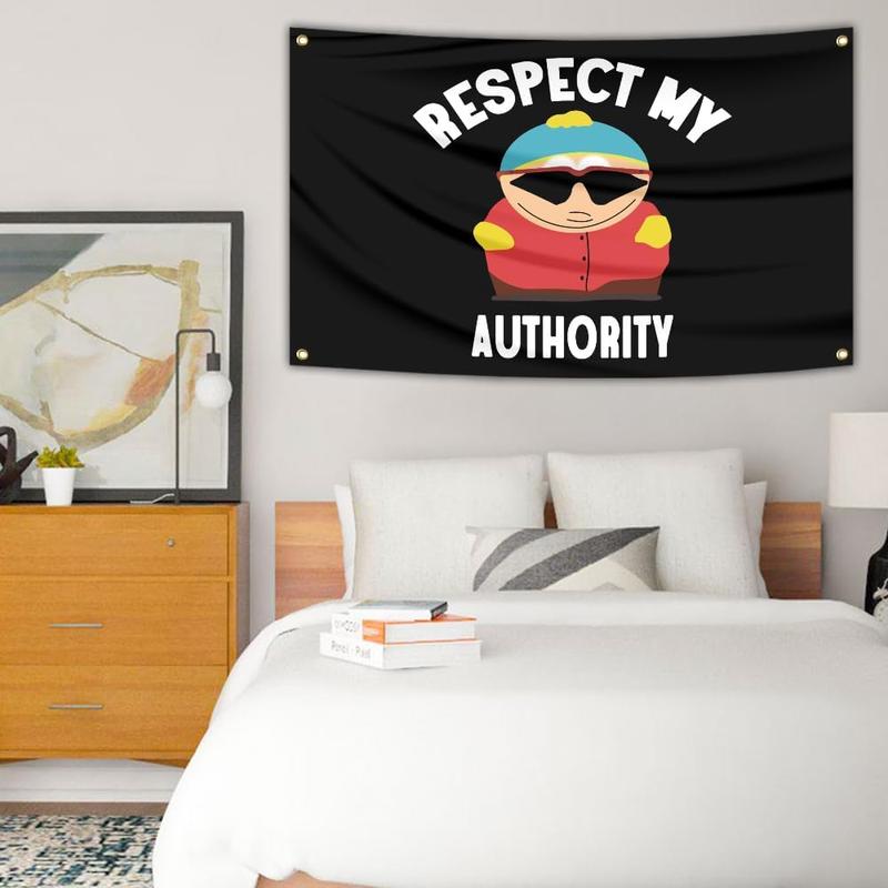 Respect My Authority flag 3x5ft funny flags Tapestry for college dorm room Man cave for decor outdoor