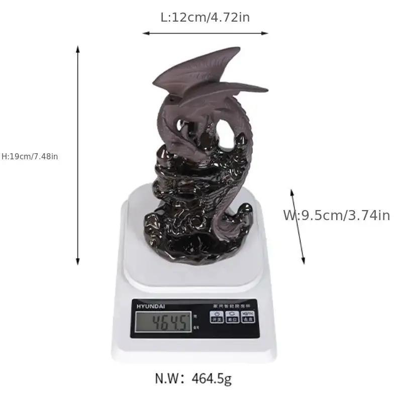 Creative Dragon Design Candle Holders for Home Decor, Ceramic Backflow Incense Burner, Decorative Incense Holder for Home Office Decor, Home Accessories