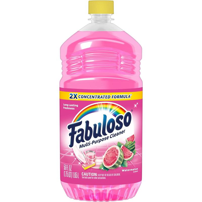 Fabuloso Multi-Purpose Cleaner & Floor Cleaner, 2X Concentrated, Watermelon Scent, 56 Fluid Ounces Colgate-Palmolive