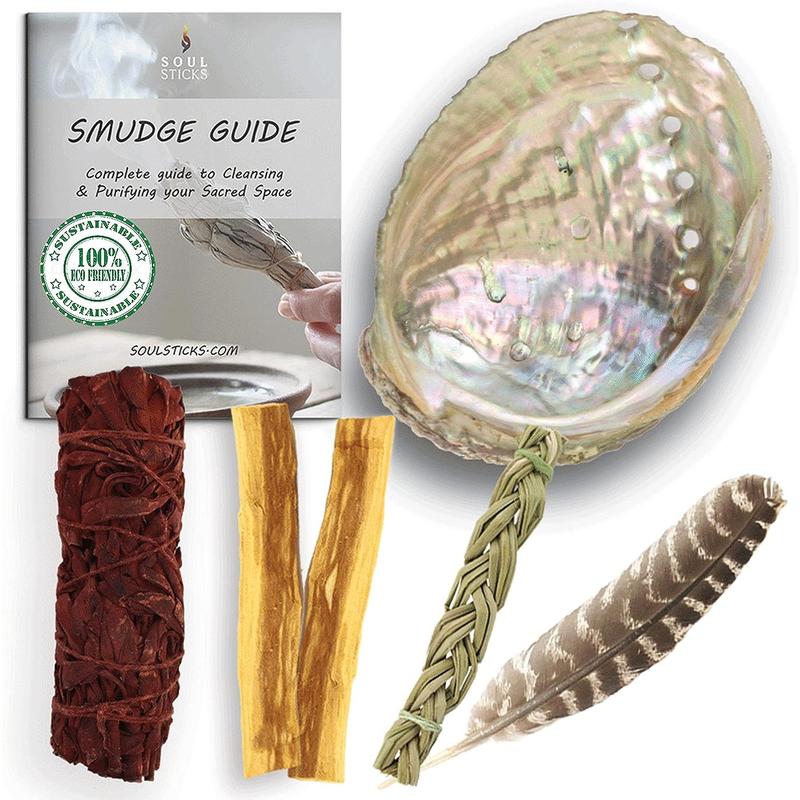 Beginners Dragon's Blood Sage Smudge Kit with Smudge Guide