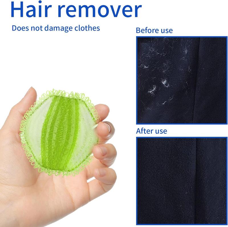 Pet Hair Remover for Laundry, 12 PCS Non-Toxic Lint Remover Washing Balls Reusable Dryer Balls Pet Hair Dryer Ball Lint Remover for Laundry Pet Fur Remover for Laundry Bedding Clothes