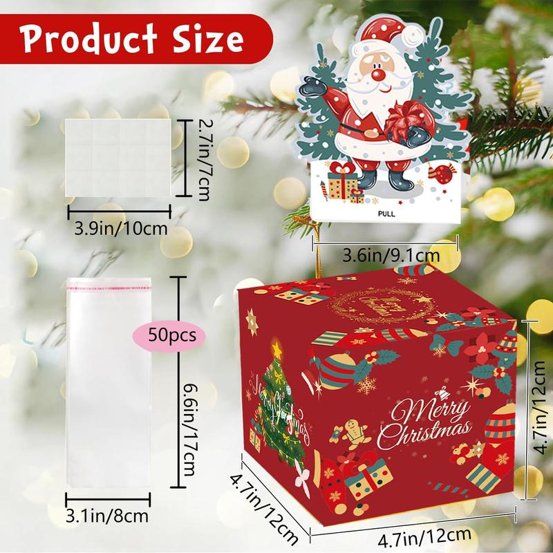 Christmas Themed Money Box, 1 Set Creative  Birthday Cash Gift Box, Party Decoration Supplies for Festival Christmas