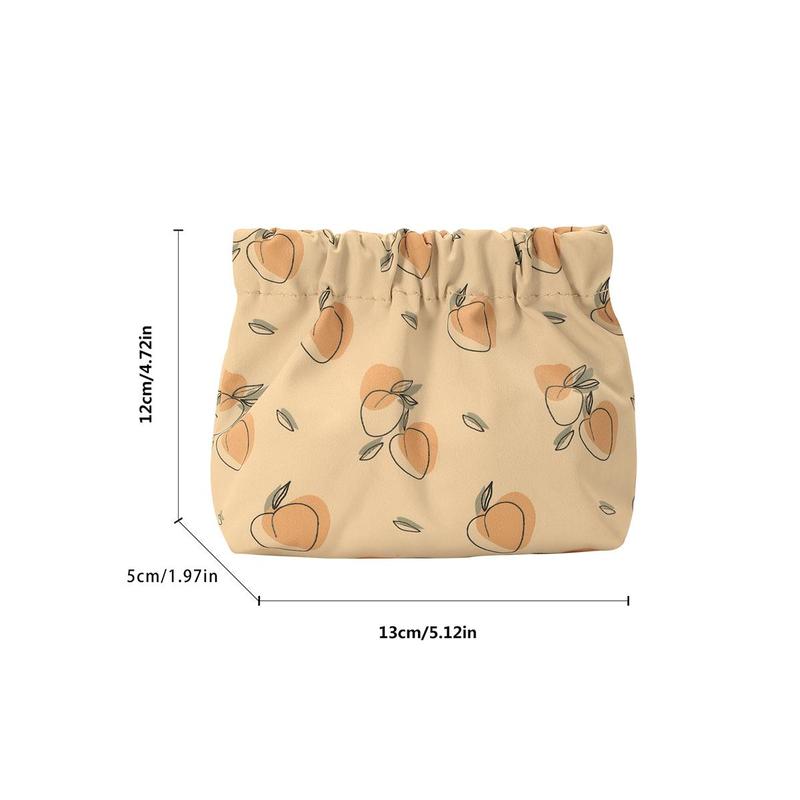 Cartoon Pattern Portable Storage Bag, 1 Count Cute Change Purse for Key & Data Cable, Travel Essentials, Household Storage Supplies for Home Office Travel