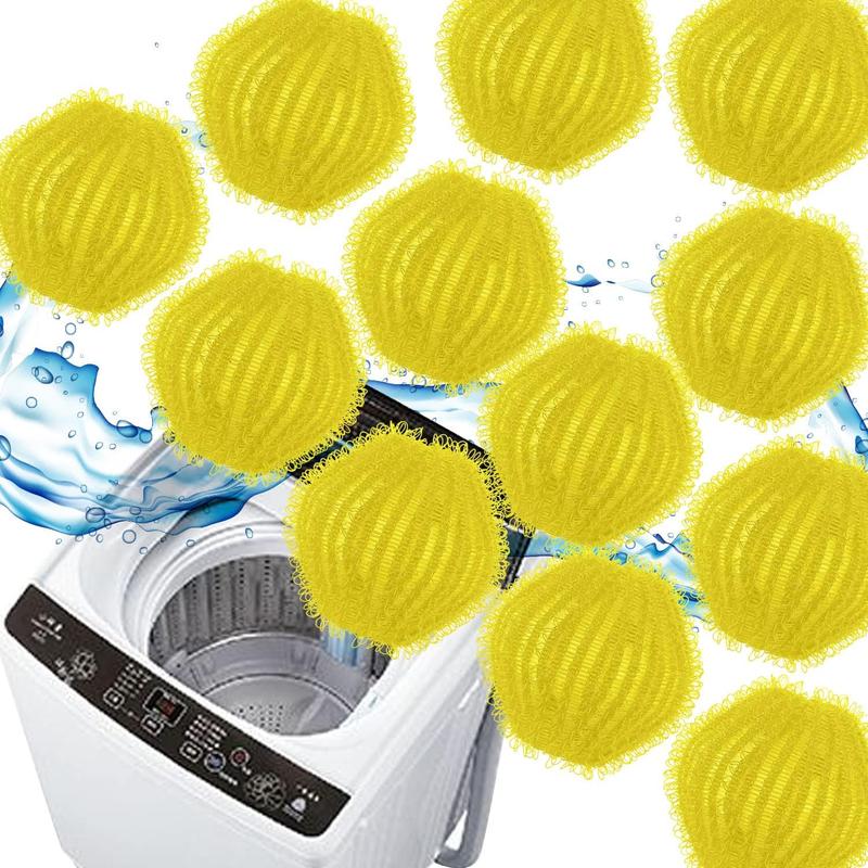 Pet Hair Remover for Laundry, 12 PCS Non-Toxic Lint Remover Washing Balls Reusable Dryer Balls Pet Hair Dryer Ball Lint Remover for Laundry Pet Fur Remover for Laundry Bedding Clothes