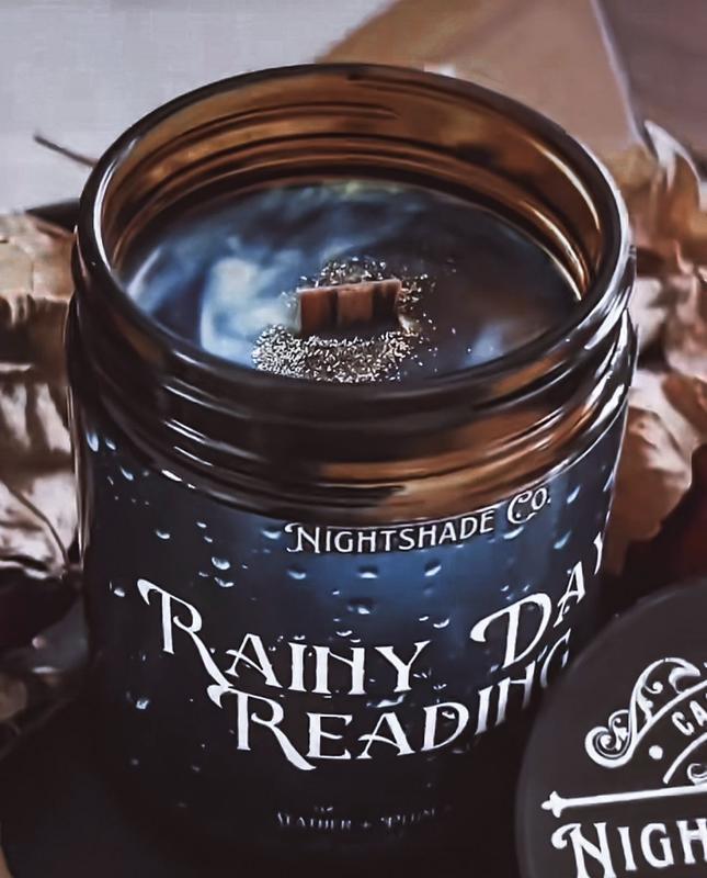 Rainy Day Reading Scented Candle, gift for the book lover