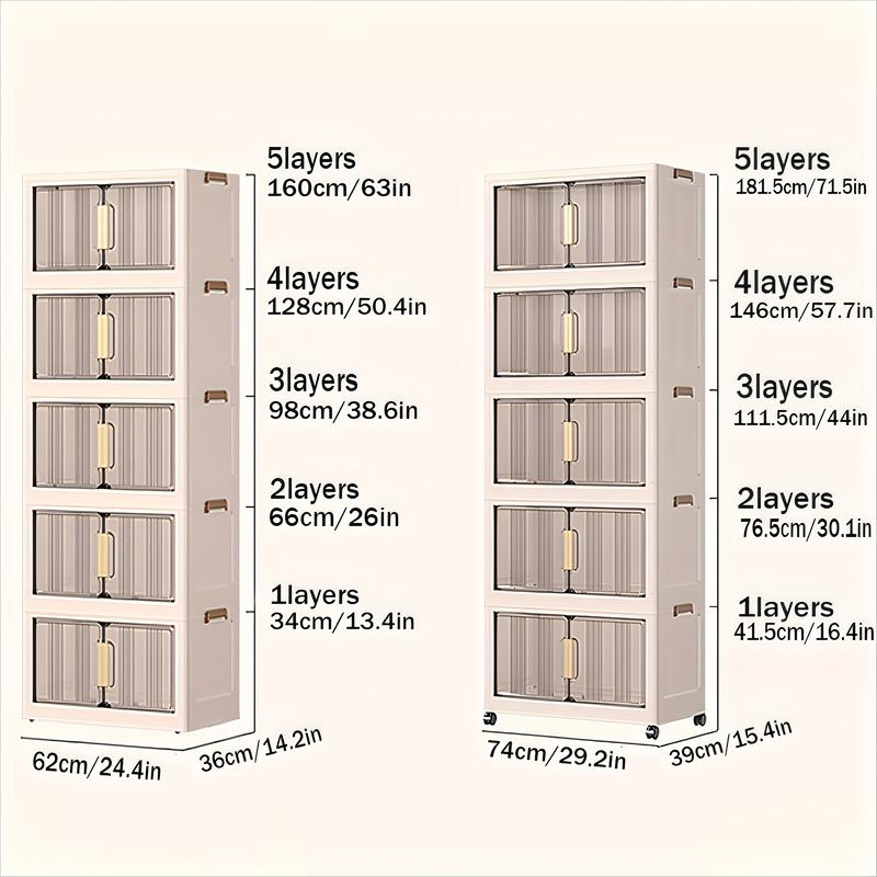 5 Layers Plastic Storage Box with Lid-29.2 