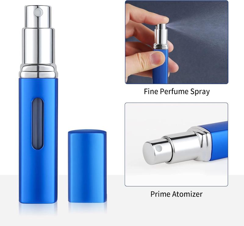 8ml Travel Perfume Atomizer Refillable, 3 count Square Cologne Travel Bottle Refillable, Travel Size Empty Spray Bottles Perfume Atomizer