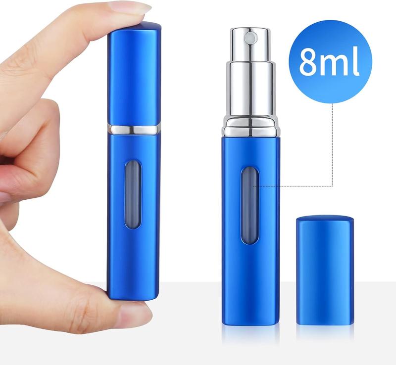 8ml Travel Perfume Atomizer Refillable, 3 count Square Cologne Travel Bottle Refillable, Travel Size Empty Spray Bottles Perfume Atomizer