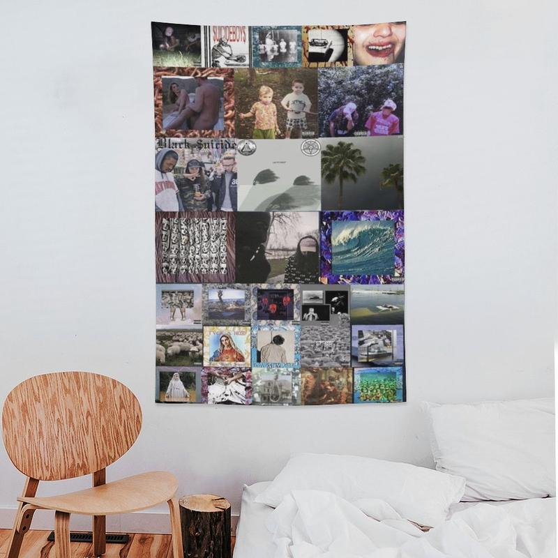 Tapestry Suicide Music Boys Band Poster Background Tapestries For Decorative Bedroom Living Room Dorm Room Party