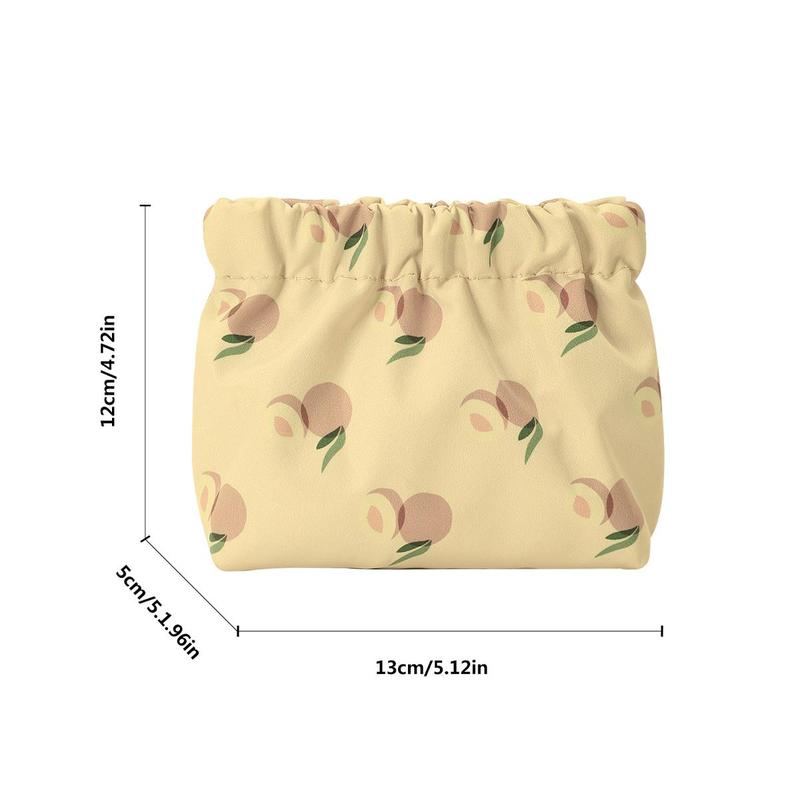 Cartoon Pattern Portable Storage Bag, 1 Count Cute Change Purse for Key & Data Cable, Travel Essentials, Household Storage Supplies for Home Office Travel