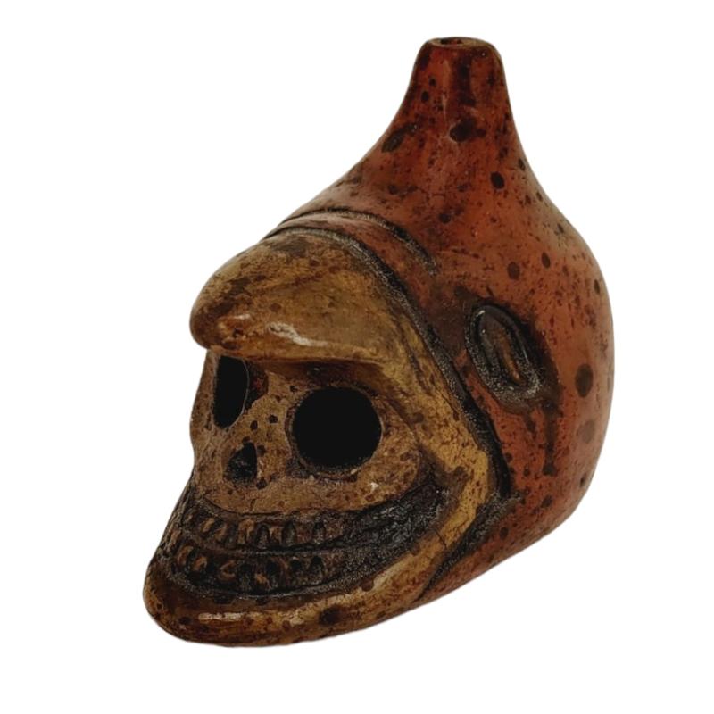 Authentic Aztec Eagle Warrior Head Whistle - Loud and Powerful! #AztecSpirit #UniqueFind