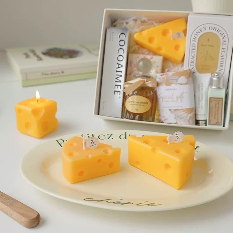 Gourmet Cheese designed candle and Freshener, Cute home decoration. candle obsessed Aroma Gift Ornaments Cozy Creamy Fragrance