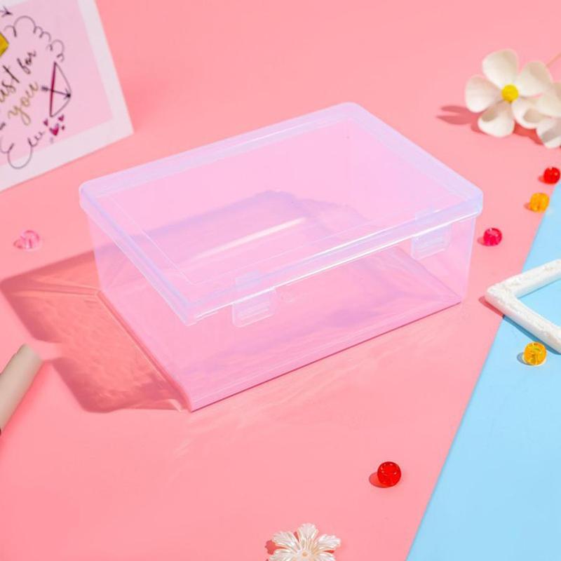 Clear Storage Box, 1 Count Multi-grid Storage Box with Lid, Home Organizer for Jewelry, Electronics, Stationery, Office Supplies