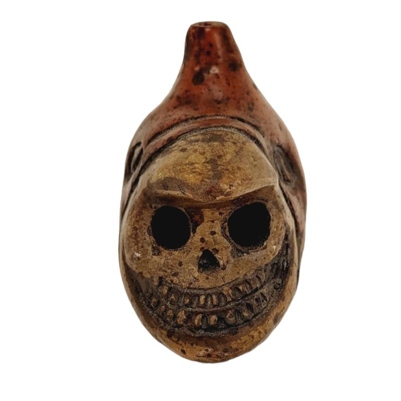 Authentic Aztec Eagle Warrior Head Whistle - Loud and Powerful! #AztecSpirit #UniqueFind